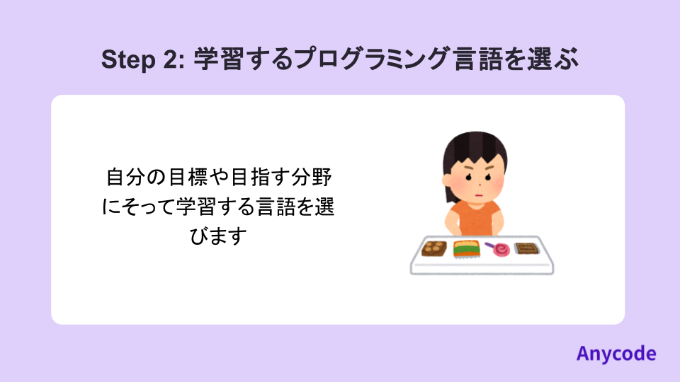 学習するプログラミング言語を選ぶ